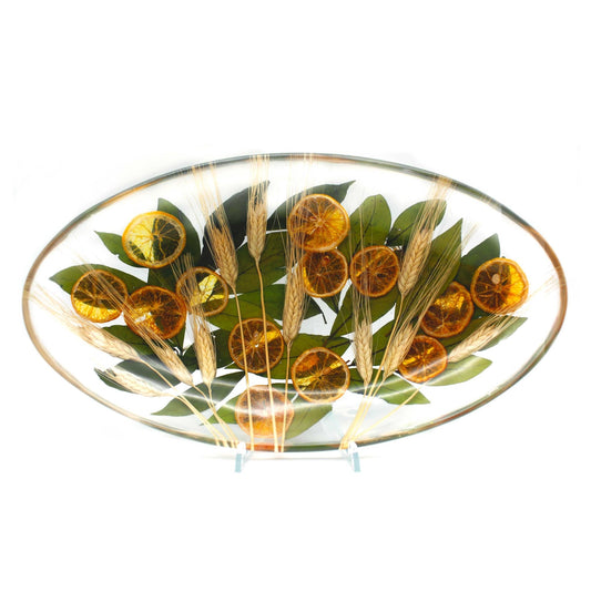 Centrotavola Ovale Grande con Piedini - Artesana Home Decor - Centrotavola Ovale Grande con Piedini